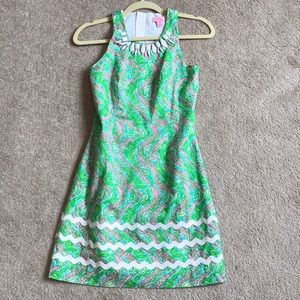 Lilly Pulitzer Chomp Chomp Dress w/ beading!